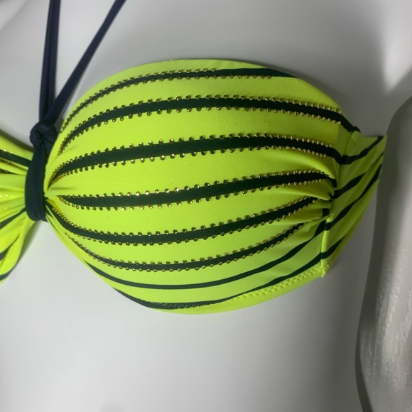 Bikini Suit Only Top - New - Neon wire Push up size Large - Picture 4 of 7